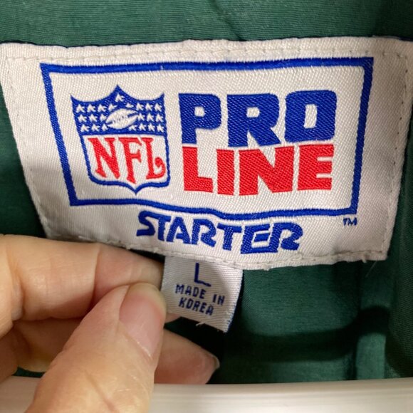 Vintage 90s NFL Pro Line Starter Jacket Green Bay‎ Packers L Insulated Zip - Picture 8 of 10